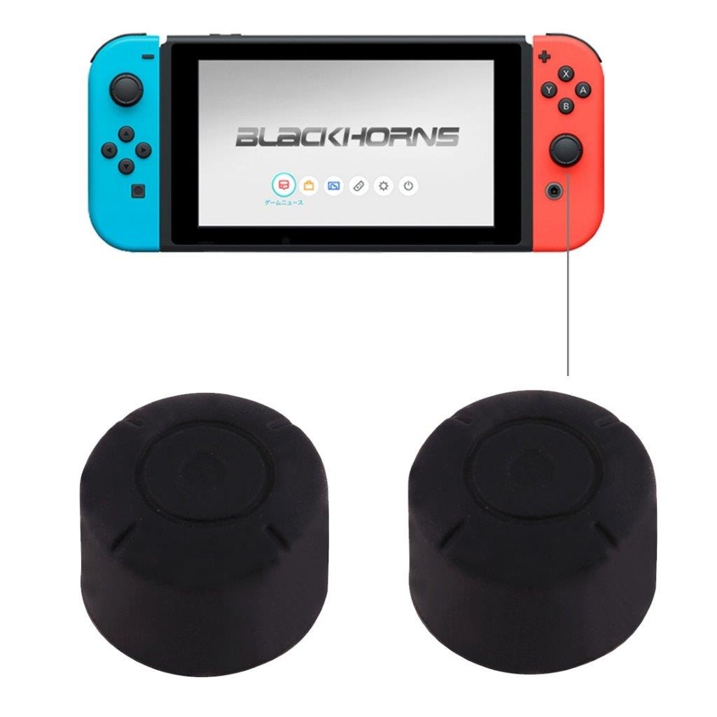 Silikonipainikkeet Nintendo Switch - Musta 2 Pakkaus