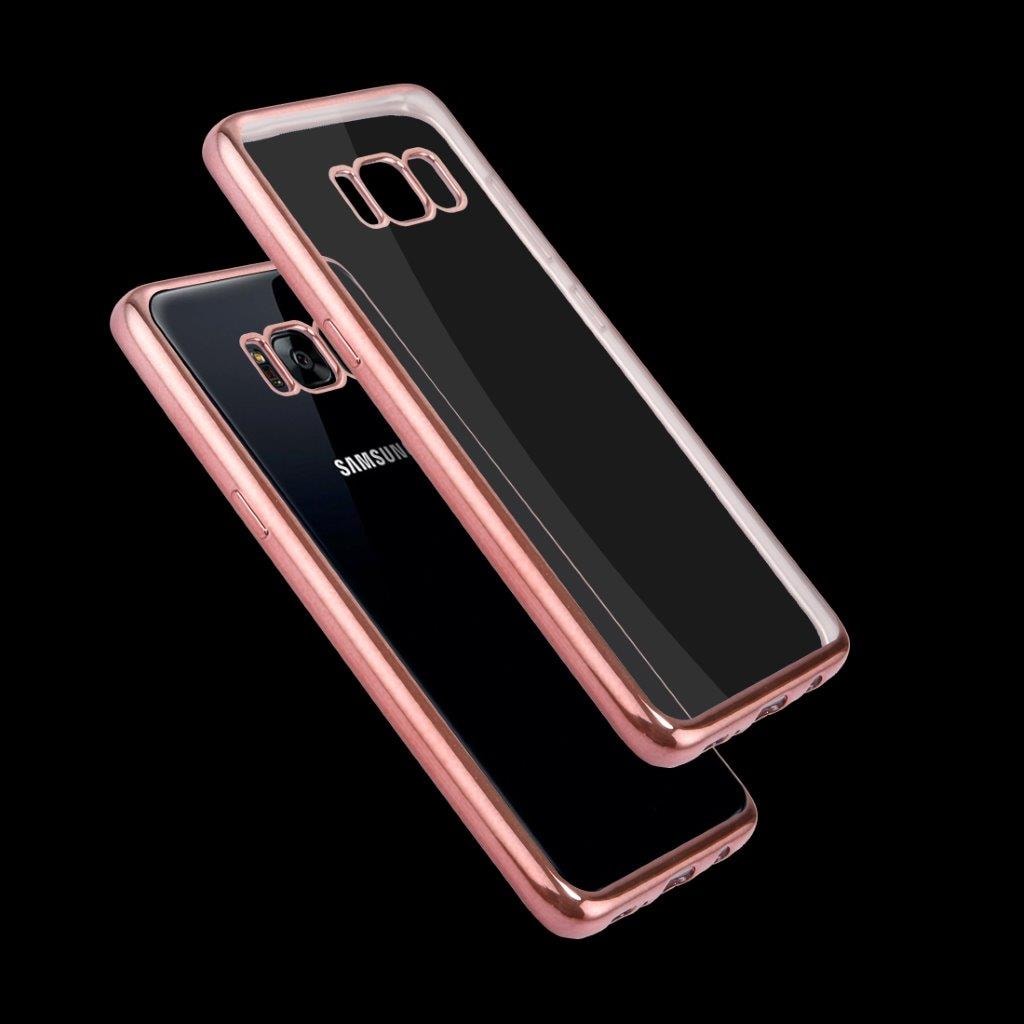 Läpinäkyvä kuori Samsung Galaxy S8 Rose Gold