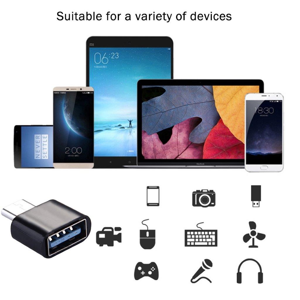 OTG-sovitin USB Type-C USB 3.0 - yhteensopiva älypuhelimen ja tietokoneen kanssa