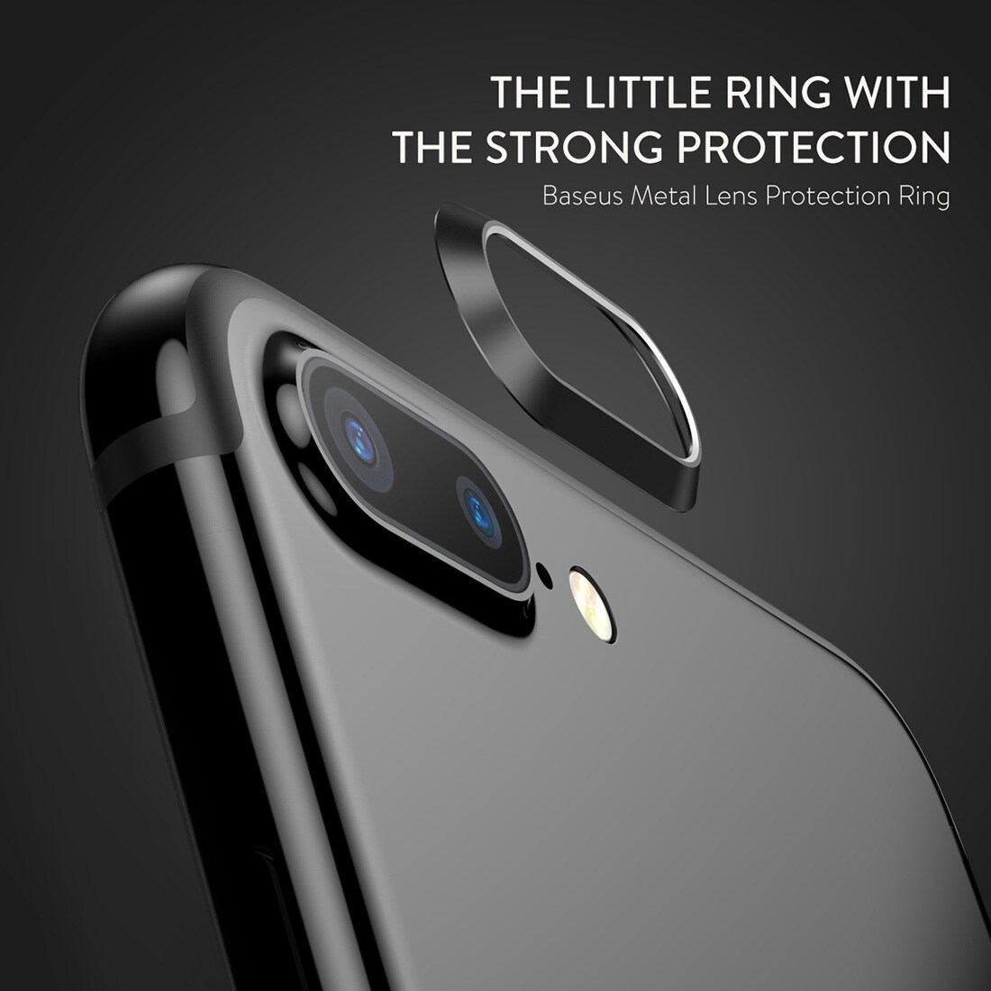 Takakameran suoja iPhone 7 Plus metallia