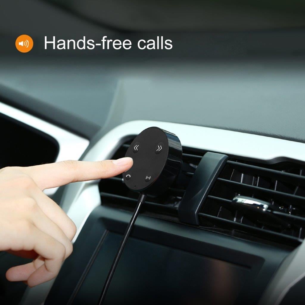 Bluetooth handsfree Kaukosäätimellä & Dual latausliitännällä Autoon