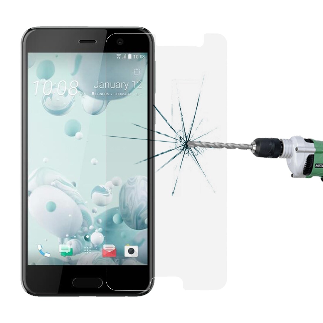 Näytönsuoja karkaistua lasia HTC U mallille