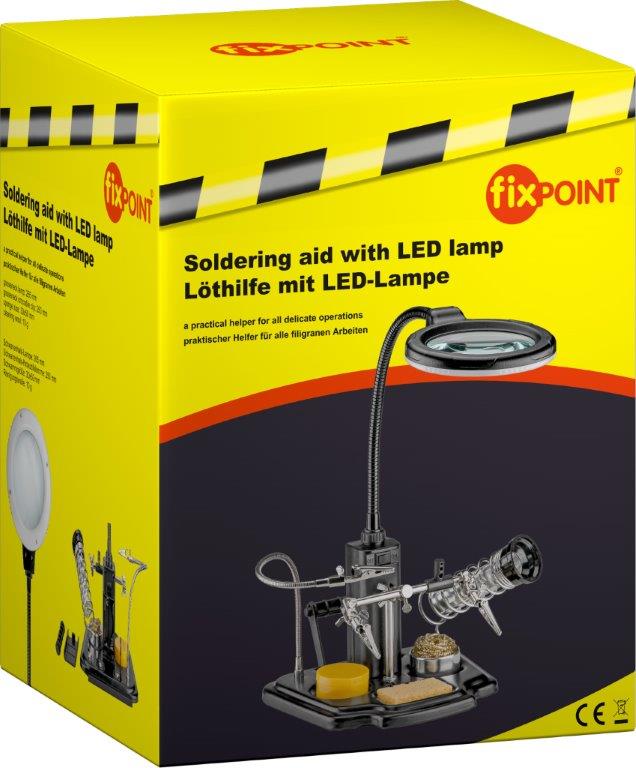 Fixpoint juotosaputeline LED-lampulla