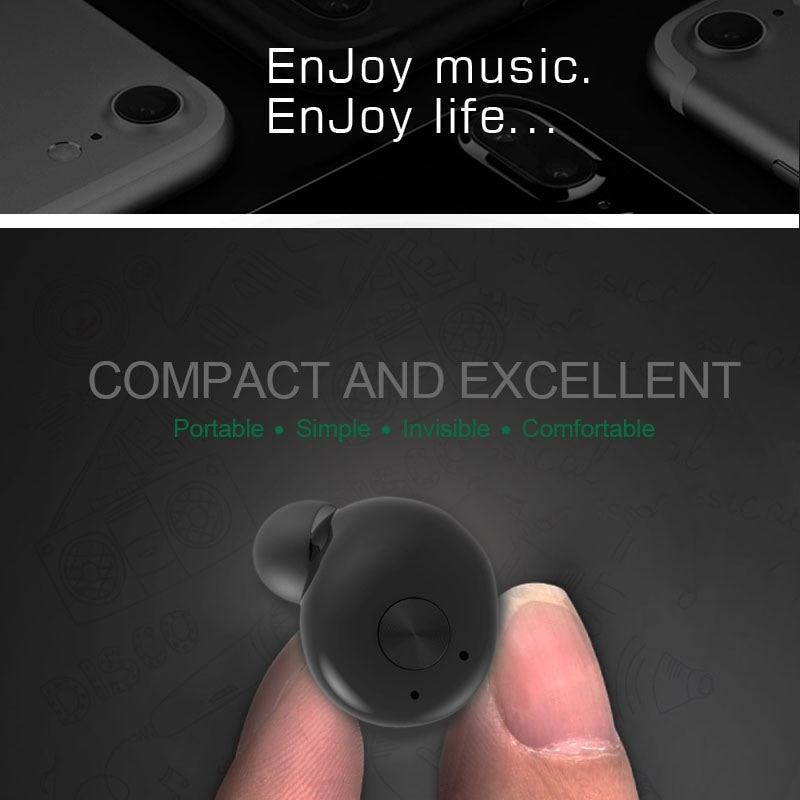 Bluetooth Stereo Earphones Mini In-Ear lataustelakalla