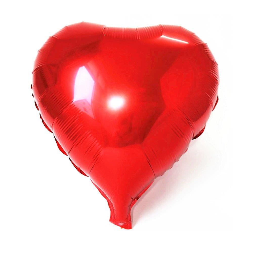 Heliumpallo 80cm - Punainen sydän