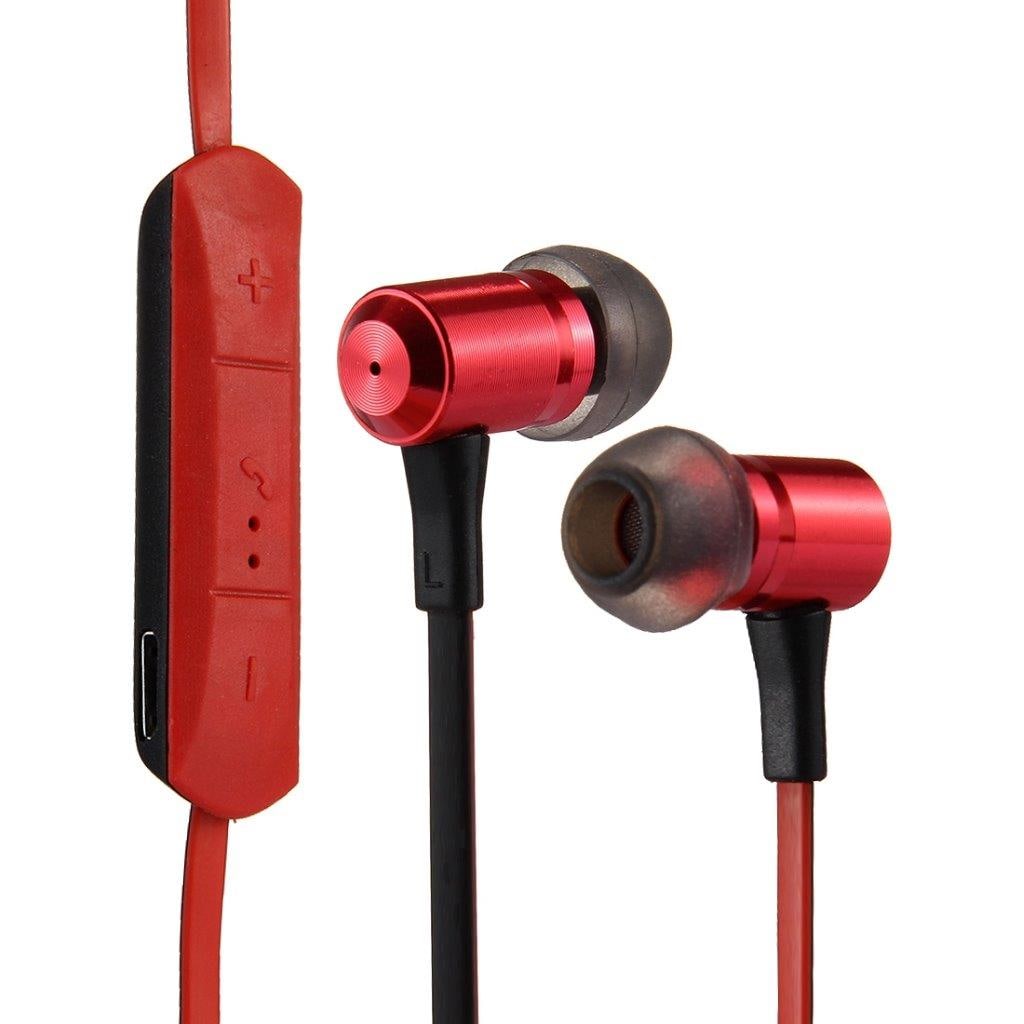 Punaiset Langattomat HiFi kuulokkeet iPhone / Android Mikrofonilla