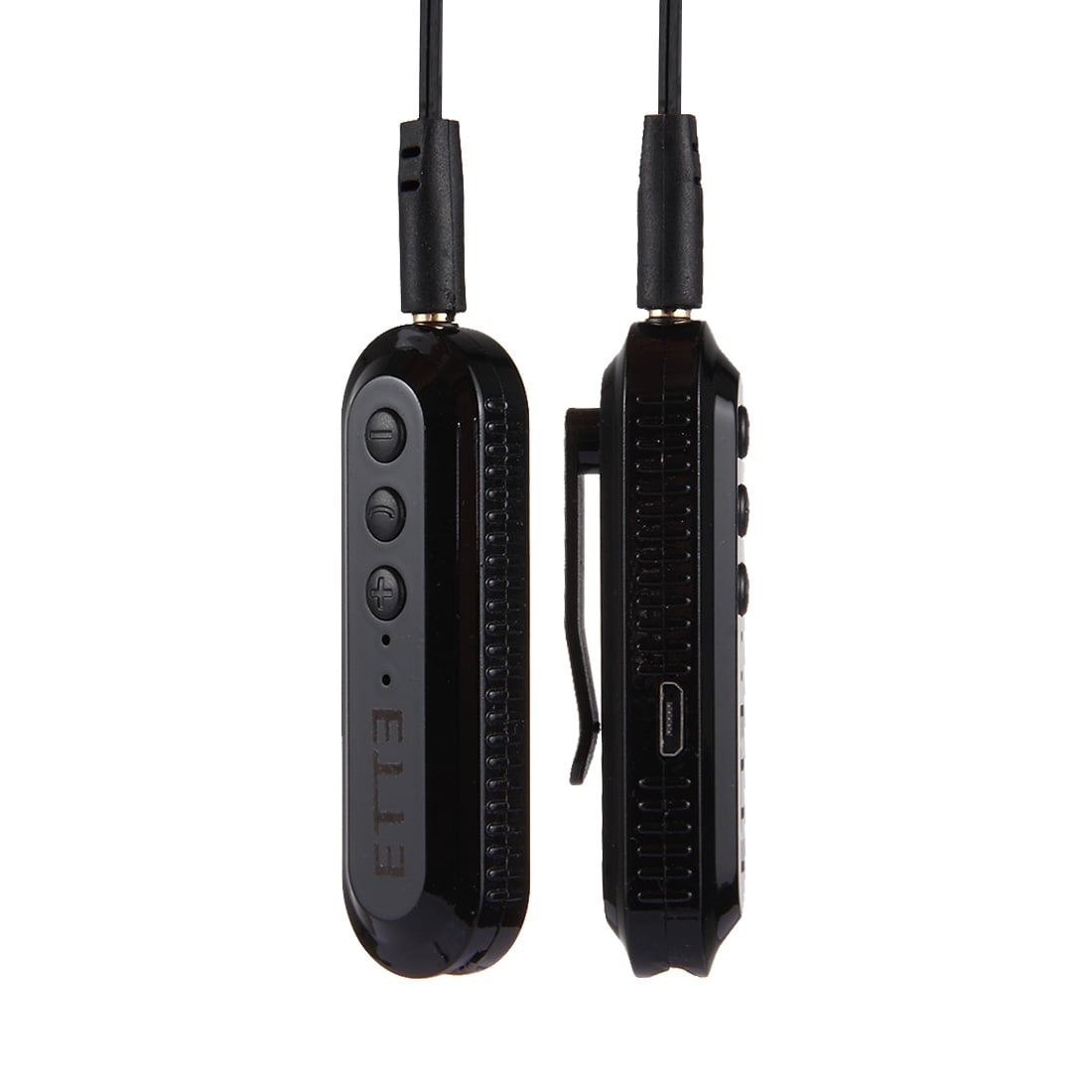 Mustat Bluetooth kuulokkeet iPhone / Android Mikrofonilla