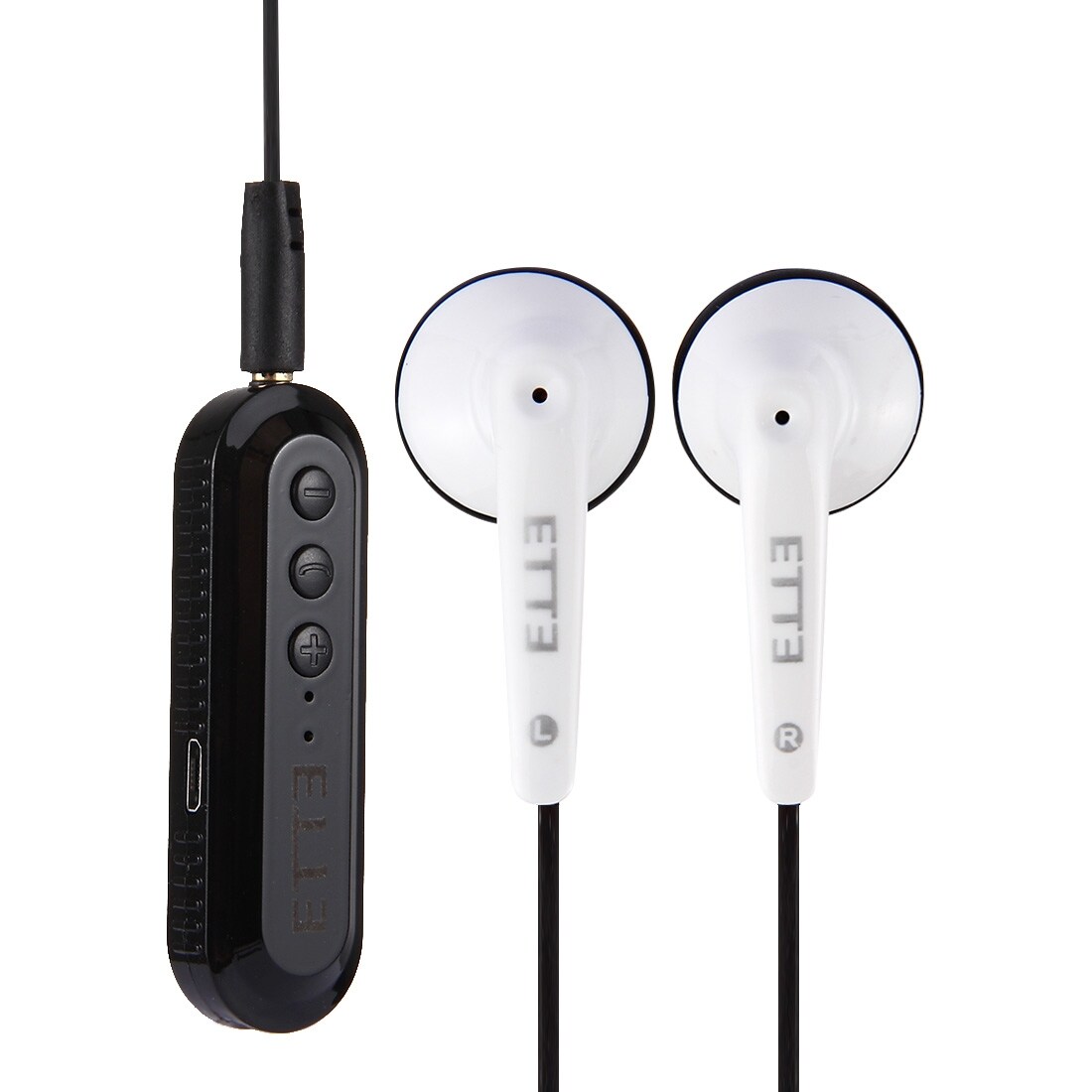 Valkoiset Langattomat In-Ear stereokuulokkeet Mikrofonilla & Kaukosäätimellä - Bluetooth