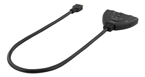 DELTACO HDMI-Switch, 3 tuloa 1 lähtö