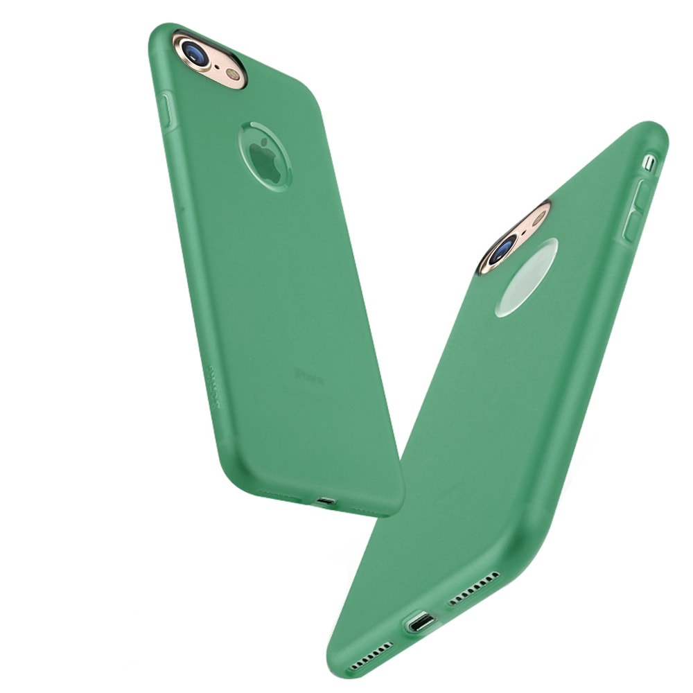 Skin kuori iPhone 7 TPU - Vihreä
