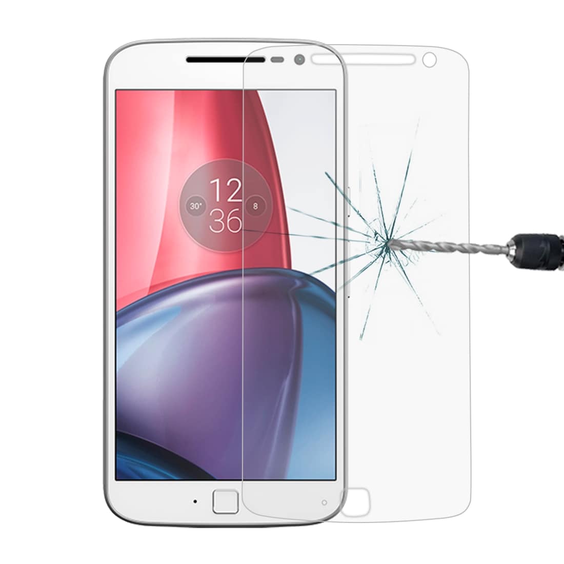 Näytönsuoja karkaistua lasia Motorola Moto G4 Plus - Suoja koko näytölle