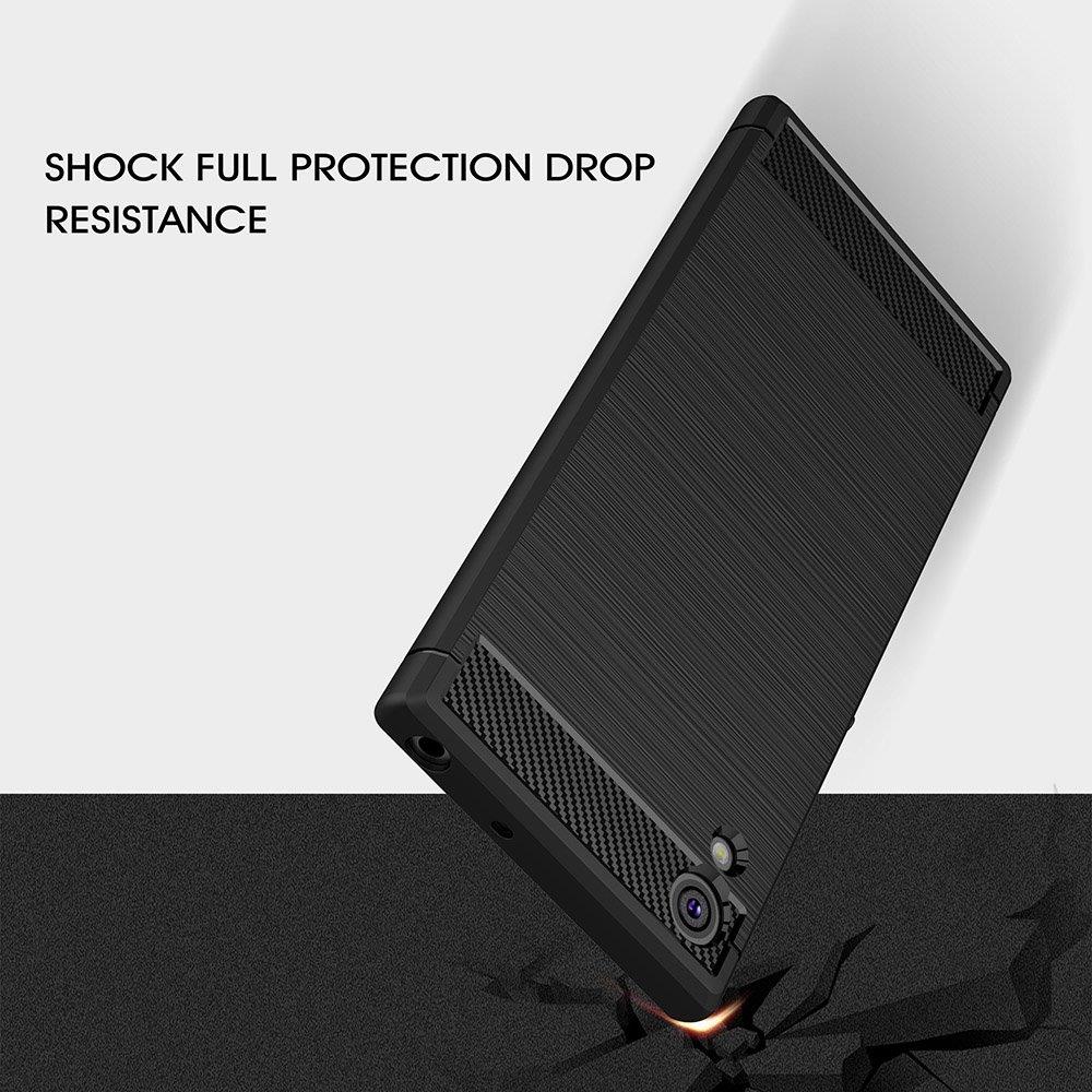 Shockproof Armor Carbon Fiber Kuori Sony Xperia XA1