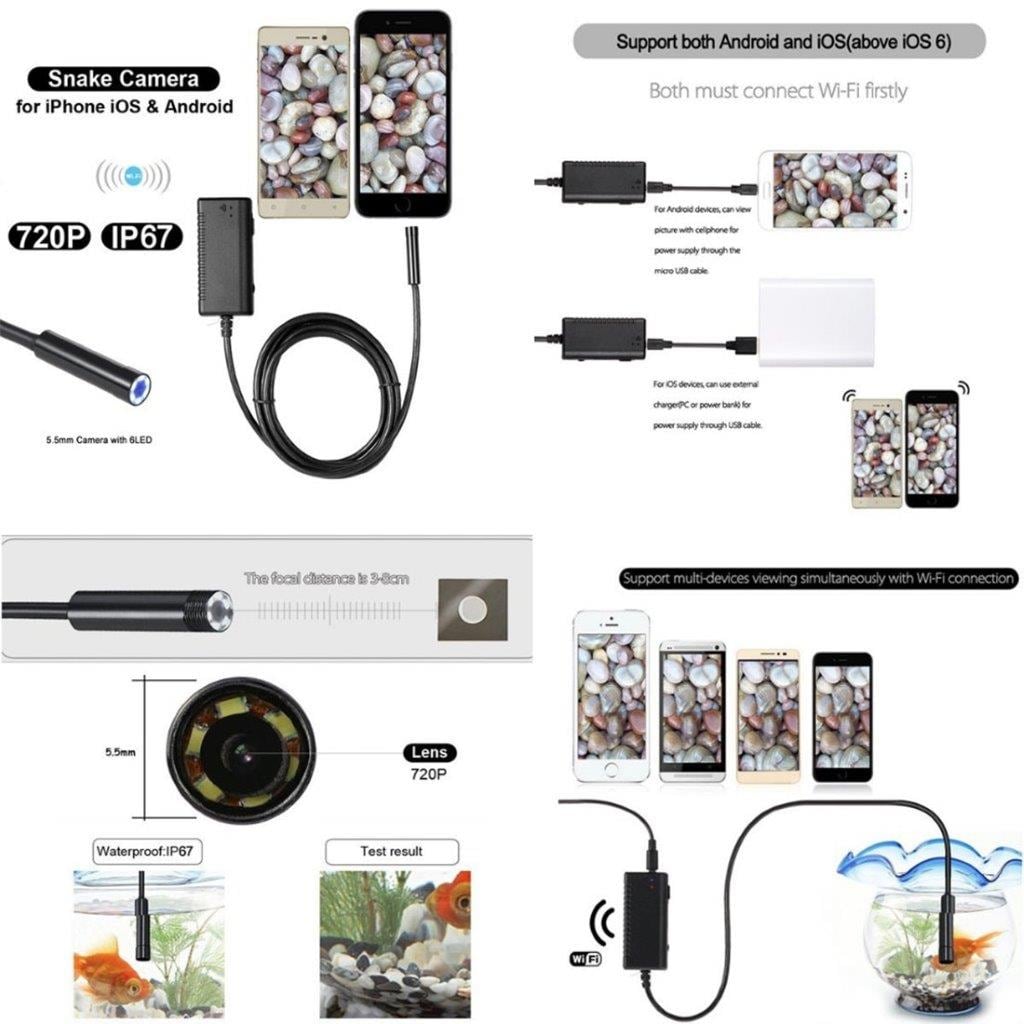 WiFi 10M Tarkastuskamera Matkapuhelimelle - Android & iOS
