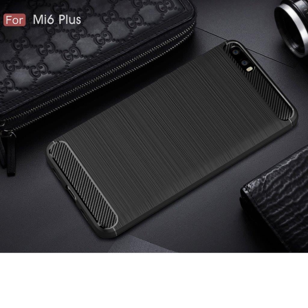 Shockproof Carbon fiber kuori Xiaomi Mi 6  Plus