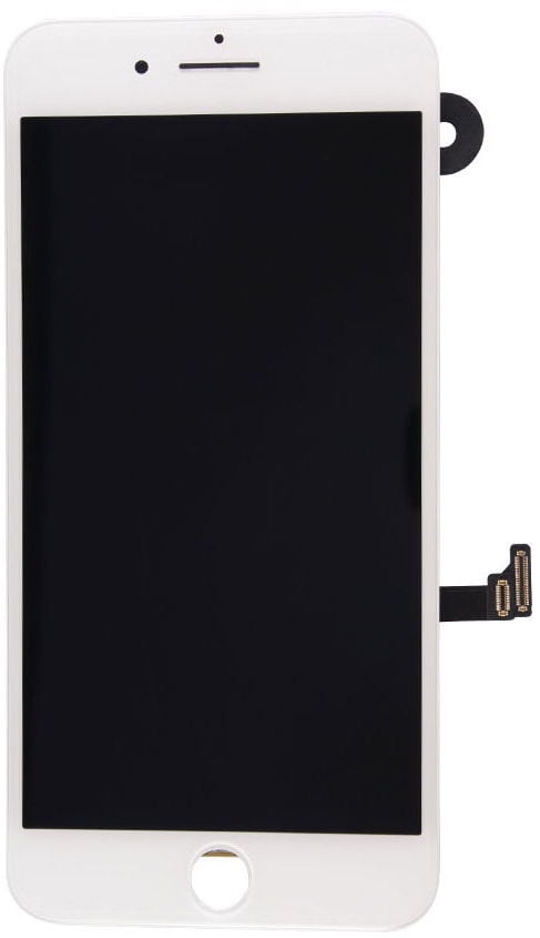 iPhone 7 Plus LCD + Kosketusnäyttö kameralla ja kehyksellä - Valkoinen väri