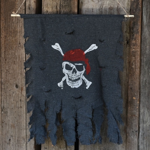 Merirosvo Halloweeniksi - Jolly Roger Skull 76x90cm