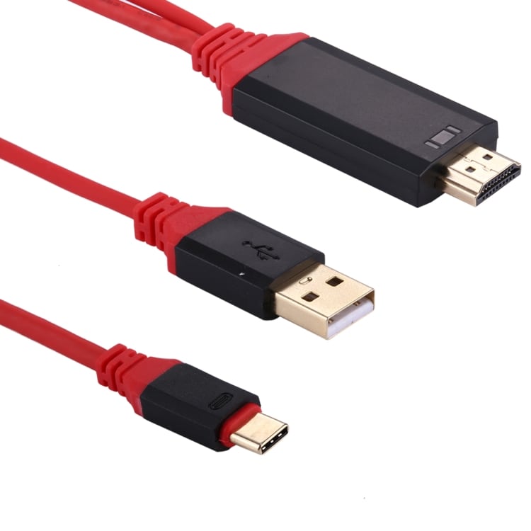 HDMI - USB-C / Tyyppi-C sovitinkaapeli