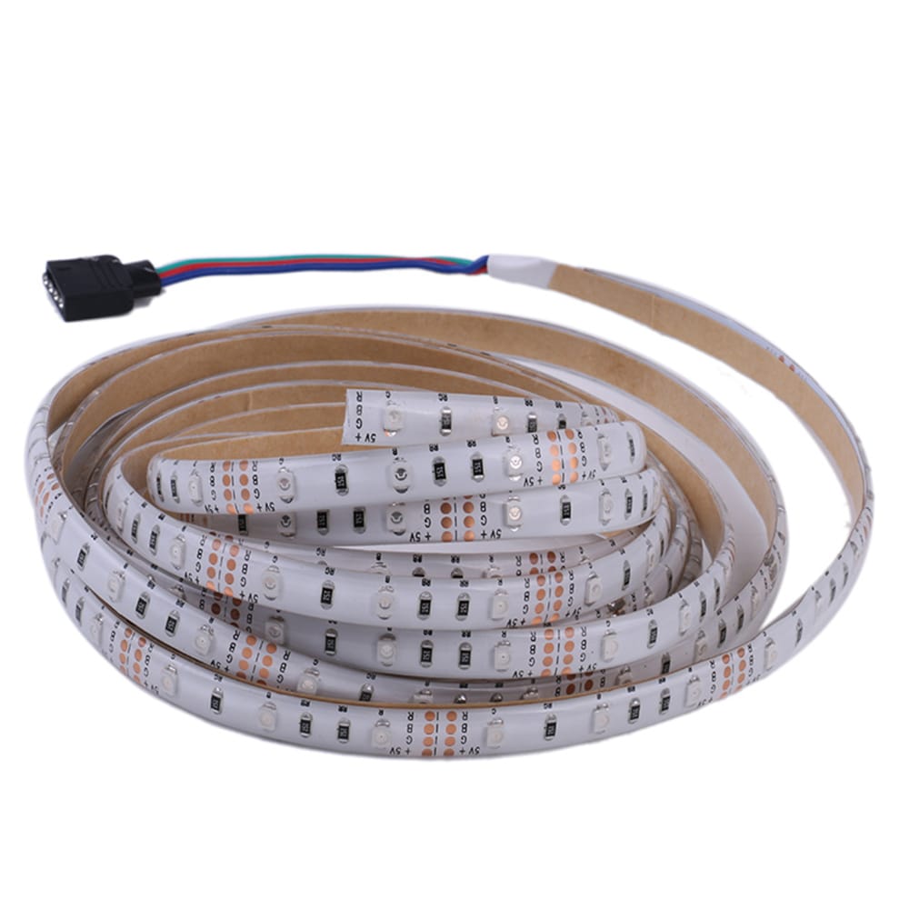 RGB LED-silmukka USB kaukosäätimellä - 5 metriä vesitiivis