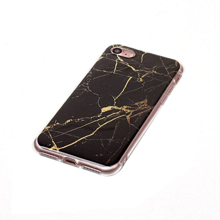 Kulta musta Marmori kuori iPhone 8 & 7