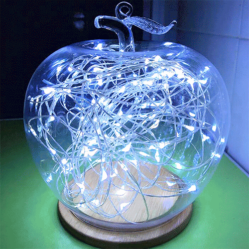 Paristokäyttöinen Valonauha / Led-nauha kaapelilla 5metriä - 100kpl kylmän valkoista lamppua