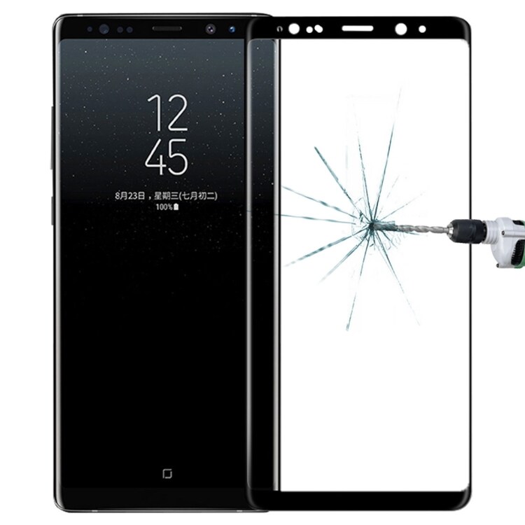 MOFI Koko näytönsuoja karkaistua lasia Samsung Galaxy Note 8 - Musta