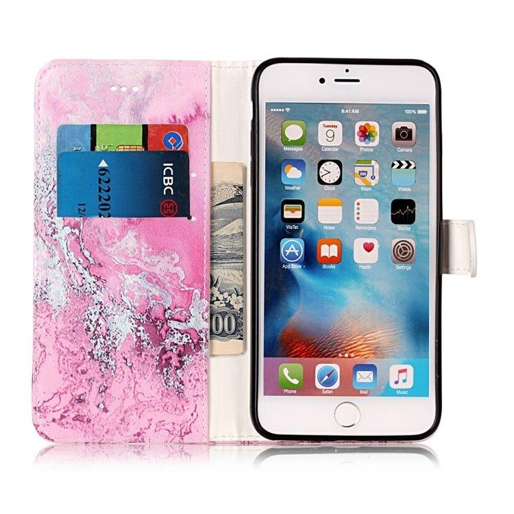 Pinkki lompakkokotelo iPhone 8 Plus & 7 Plus