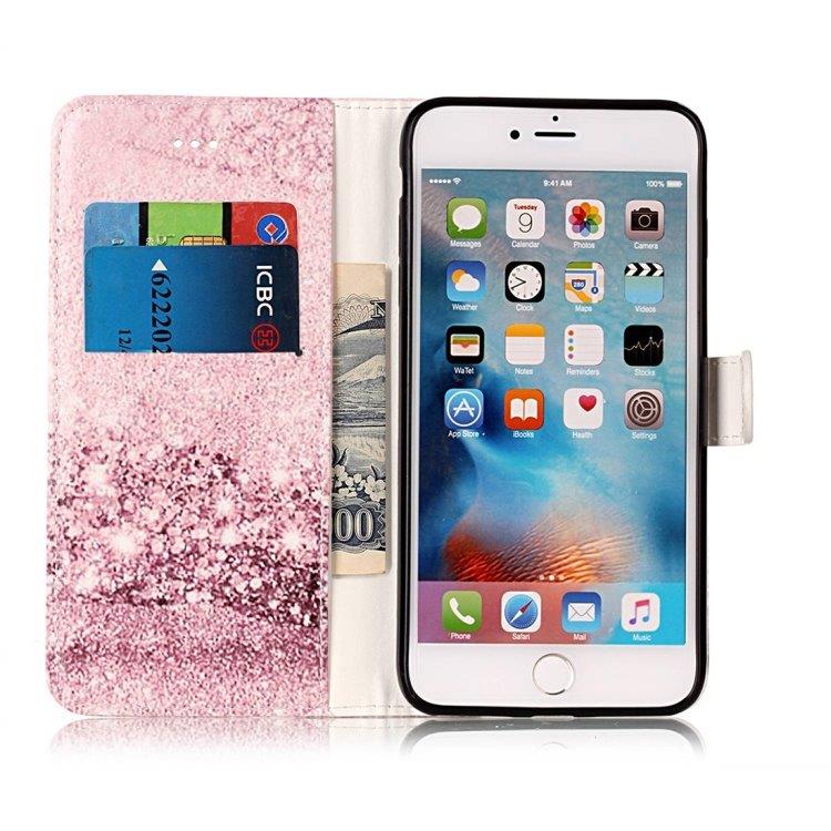 Pinkki lompakkokotelo iPhone 8 Plus & 7 Plus
