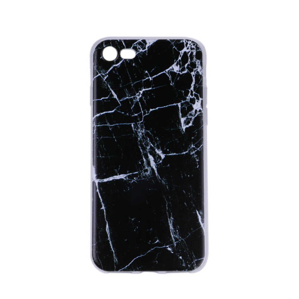 Takakuori Marmori iPhone 7 Plus - Musta/valkoinen