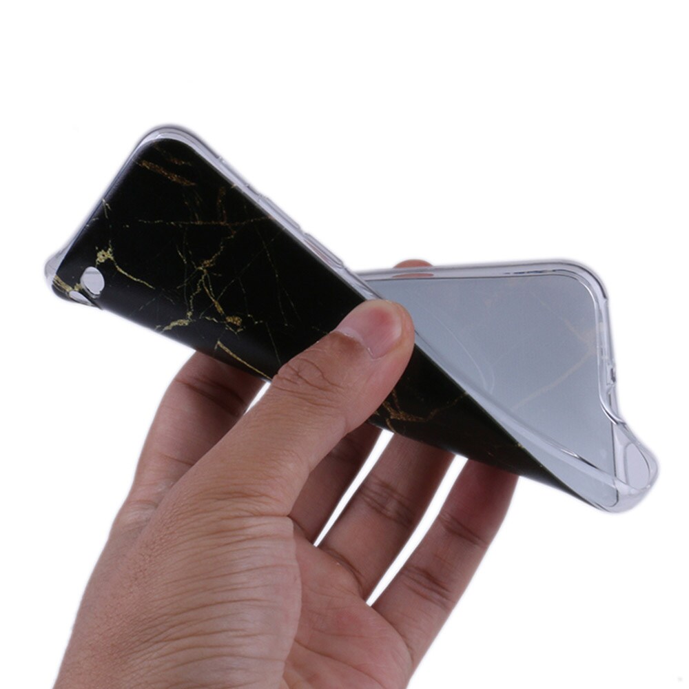 Takakuori Marmori iPhone 8 Plus - Musta/Kulta
