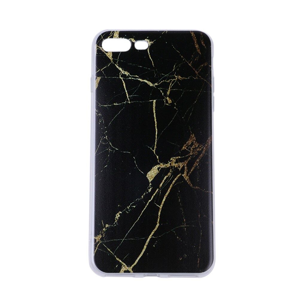 Takakuori Marmori iPhone 7 Plus - Musta/Kulta