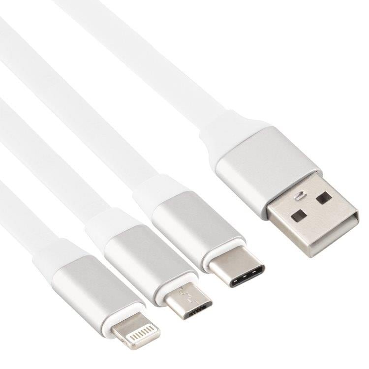 Triple Sotkeutumaton latauskaapeli iPhone /  USB-C /  Micro-USB
