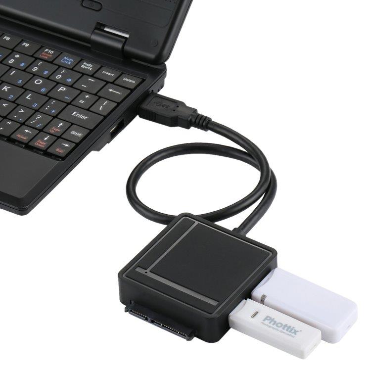 Kiintolevysovitin USB 3.0  SATA 3.0 + 2 USB 3.0 + Kortinlukija