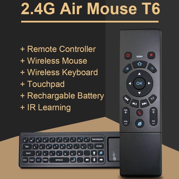 Air Mouse 2.4GHz Langaton Näppäimistö Touchpad & IR-oppimisella
