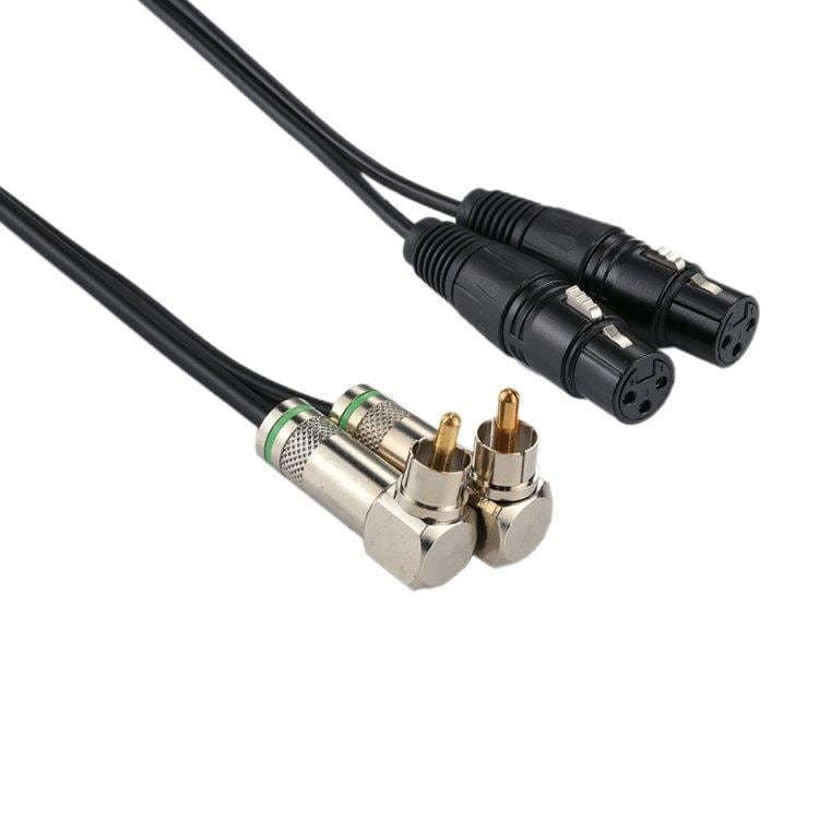 Audioadapteri 2 RCA 2 x 3 Pin XLR CANNON