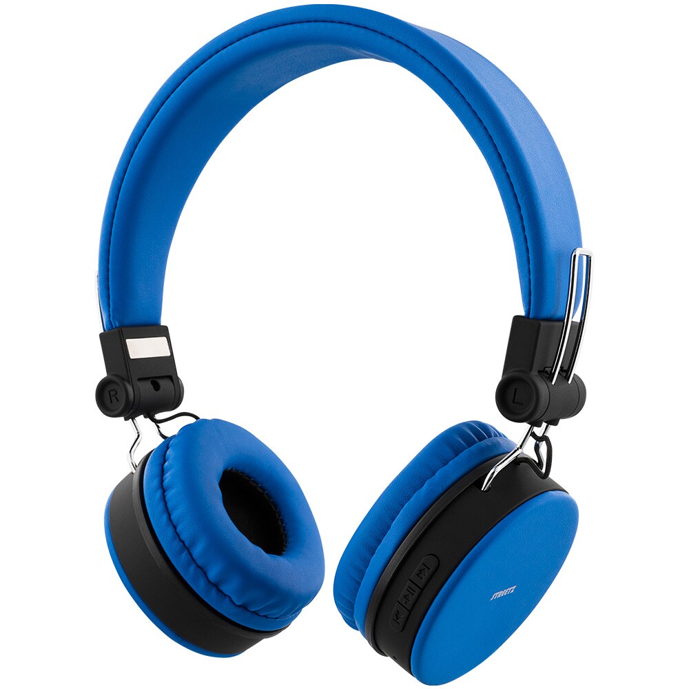 STREETZ taittuvat Bluetooth-kuulokkeet mikrofonilla Sininen