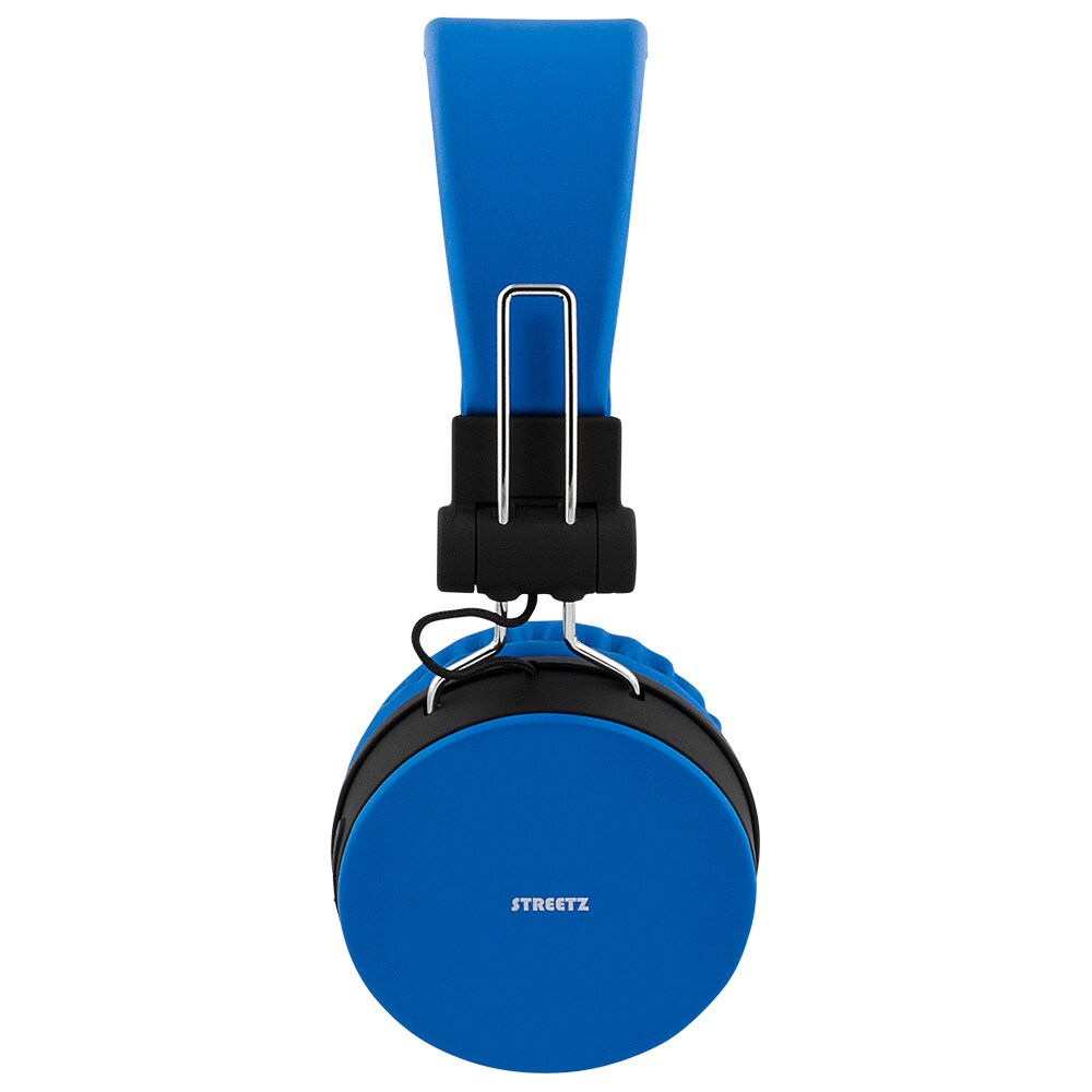 STREETZ taittuvat Bluetooth-kuulokkeet mikrofonilla Sininen