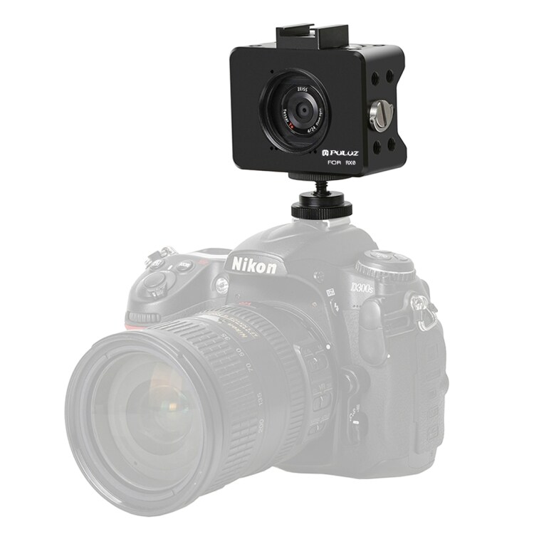 Kamerakotelo alumiinia Sony RX0 37mm UV-objektiivilla & Alustalla & Ruuvilla
