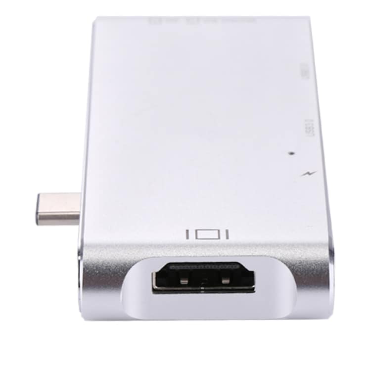 Kortinlukija USB-C hubilla HDMI & RJ45 & 2 x USB 3.0 & Micro SD