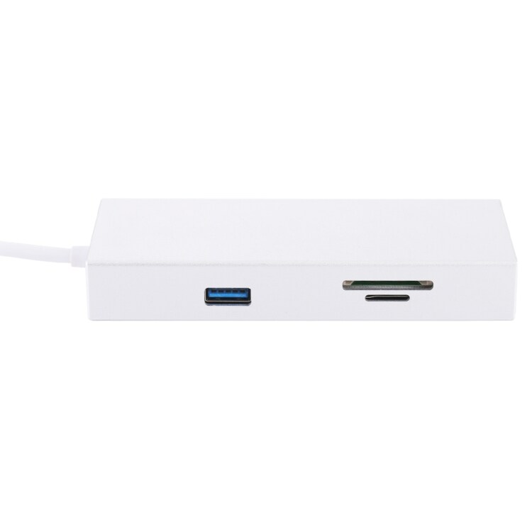 USB-C Kortinlukija hubilla HDMI & RJ45 & 2 x USB 3.0 & Micro SD