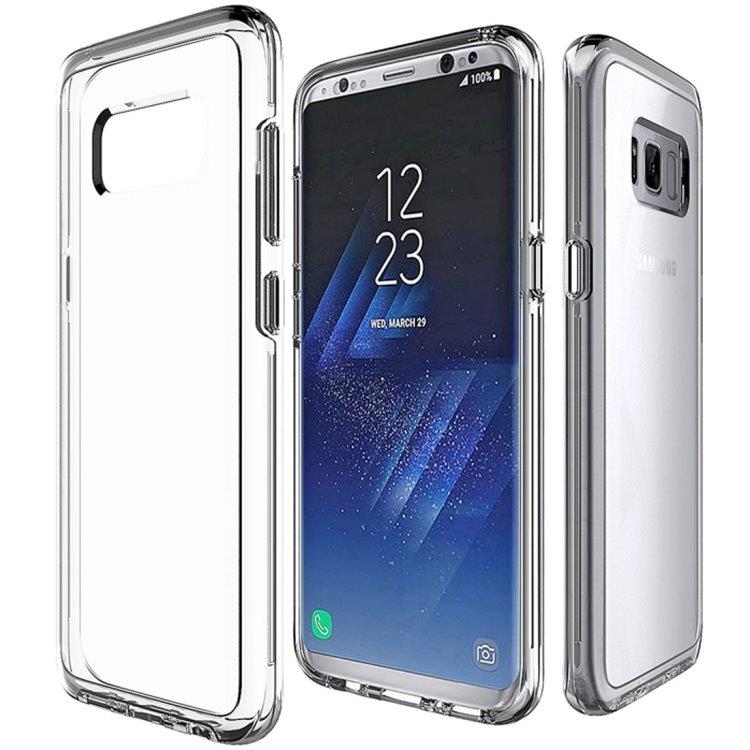 Crystal Case Samsung Galaxy S8 metallipainikkeilla