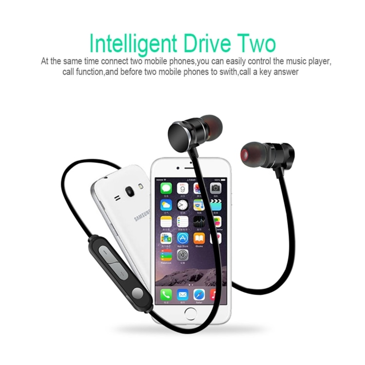 Magneettinen Hienkestävä Bluetooth Sport In-Ear Headset mikrofonilla