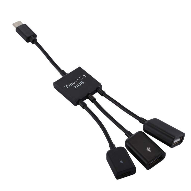 Sovitin USB-C / Tyyppi-C USB + Micro-usb