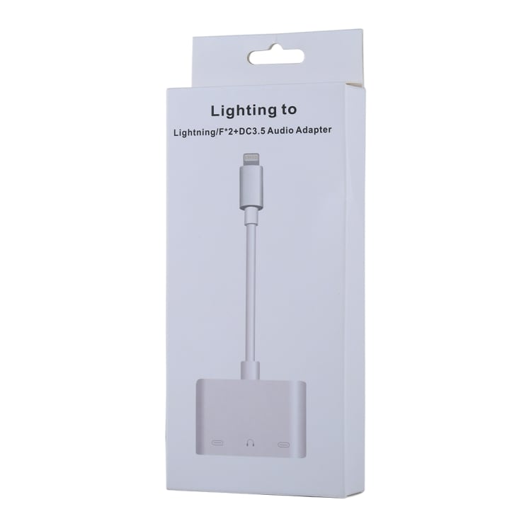 iPhone X/XS / 8 / 7 äänisovittimen kuulokeliitäntä + 2kpl iPhone lightning-liitäntää