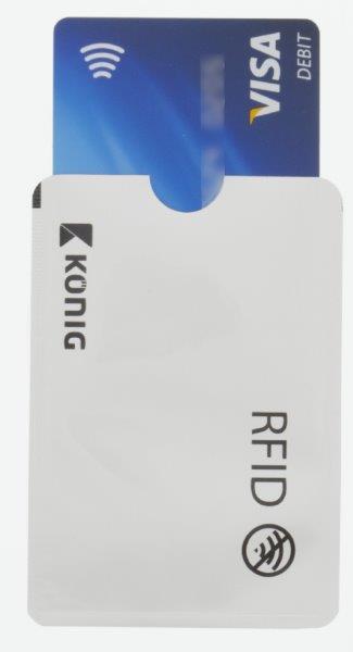 RFID Skimming Blocker Kotelo Alumiinia Hopea