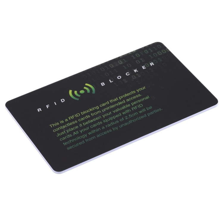 Skimming Blocker kortti - RFID suoja - Skimmaussuoja lompakkoon