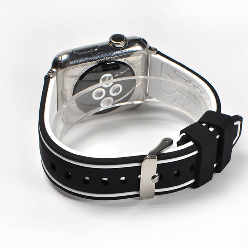 Ranneke Apple Watch 38mm - Musta Silikoni