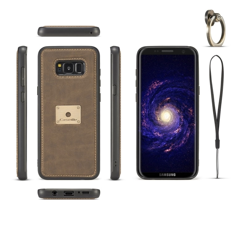 CaseMe Samsung Galaxy S8 Flip Kotelo Magneettisella Rengaspidikkeellä ja rannehihnalla