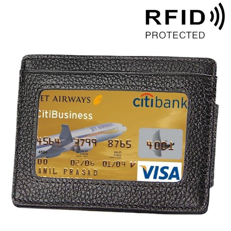 RFID Lompakko - 3 korttilokeroa + ajokortti