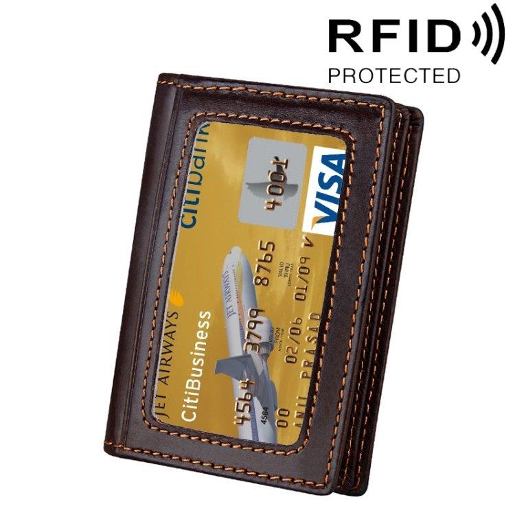 RFID Lompakko - 6 korttilokeroa + ID-tasku