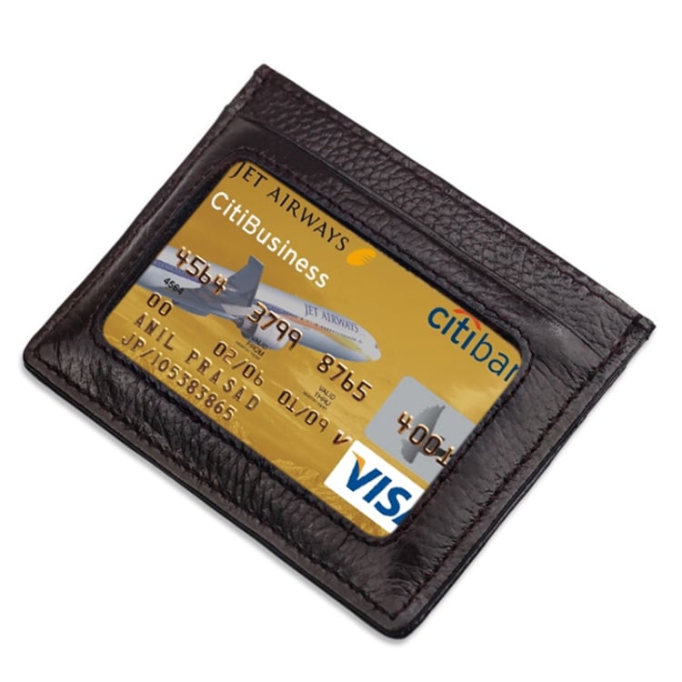 Pankkikorttipidike PU -nahkaa RFID-suojalla